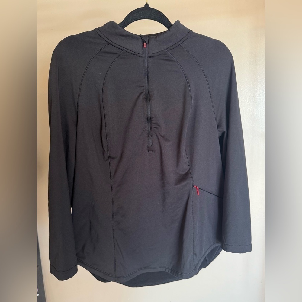 Spyder active Women’s quarter zip pull over jacket size XL